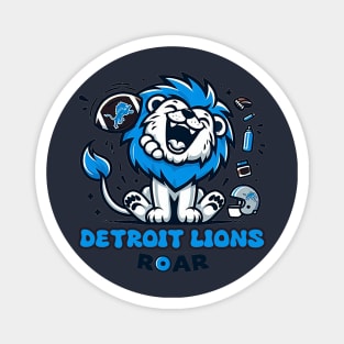 detroit lions roar Magnet